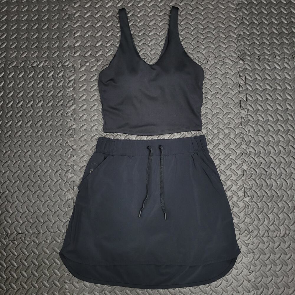 All in Motion Women’s Small Black 2 Piece Athletic Tank Skort Set Lot Activewear